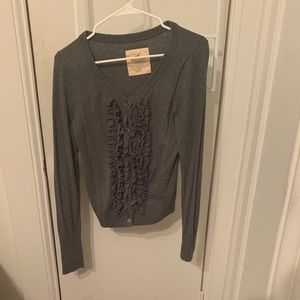 Gray cardigan from Hollister